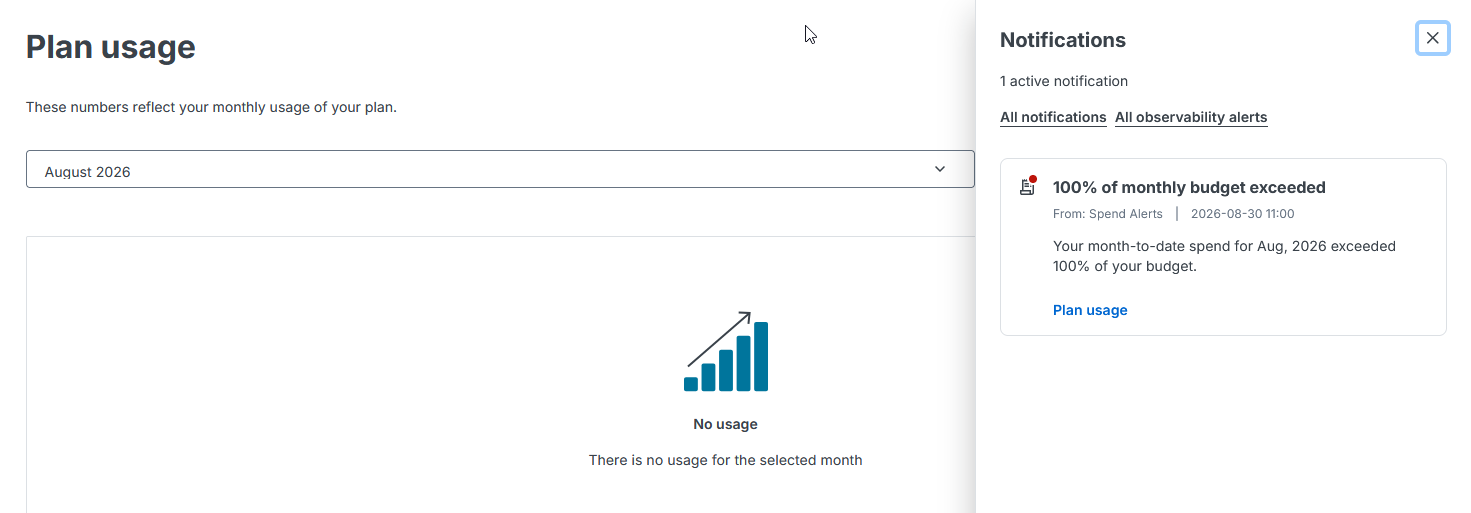 I actually sent a feedback message about this, and someone reached out about it and wanted to schedule a 1:1 to discuss it since they were working on redesigning it. Keep this in mind because this gets really funny in a bit. Plan usage: "August 2026: No usage"